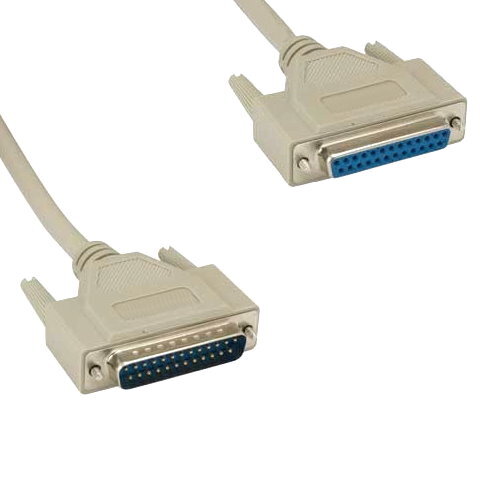 10PCS 6' DB25 25Pin Male to Female Cable 28AWG Serial RS232 Printer DTE Scanner