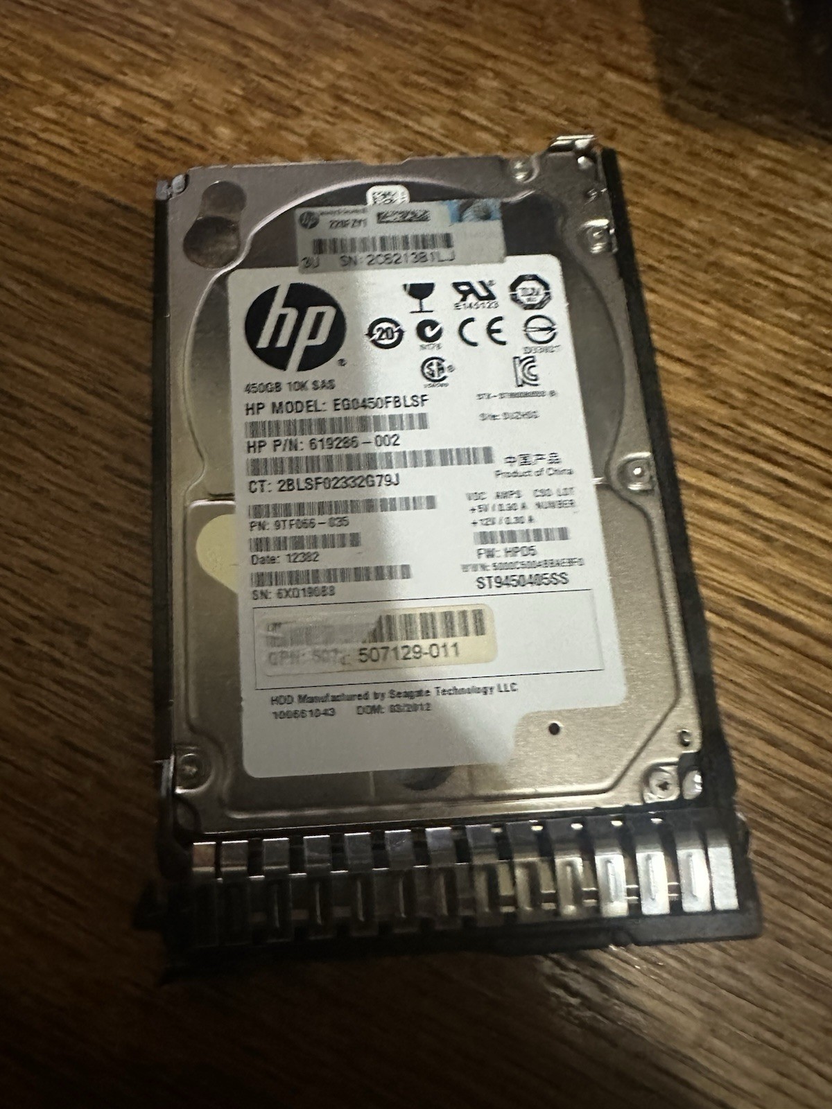 516816-B21 517352-001 HP 450-GB 6G 15K 3.5 DP SAS Hard Drive