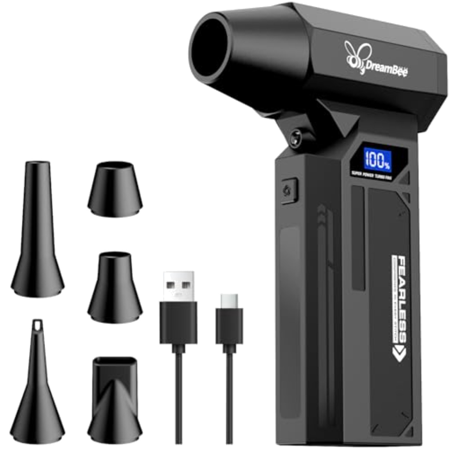 Compressed Air Duster 150000RPM Cordless Electric Blower for Computer Keyboard