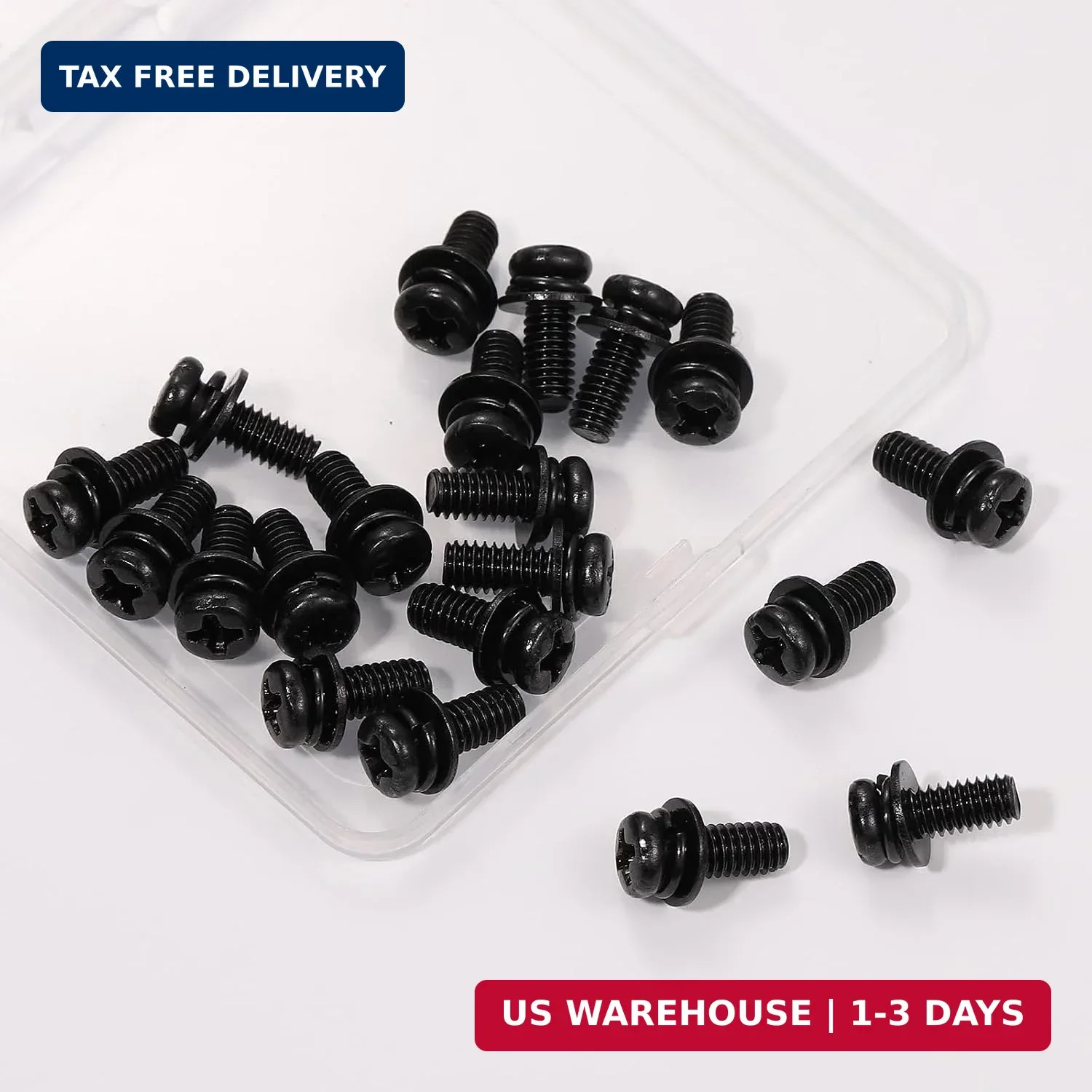 20 PCS Vesa Screws, VESA Compatible M4x10mm TV/Monitor Wall Mount Screws for 75x