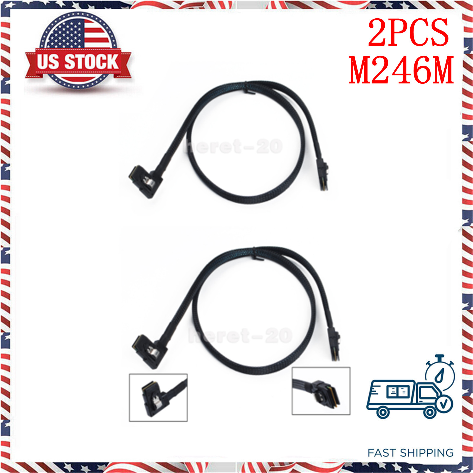 2pcs 0M246M SAS-A SAS-B Sata Raid Controller Cable For DELL PERC H700 R610 R710