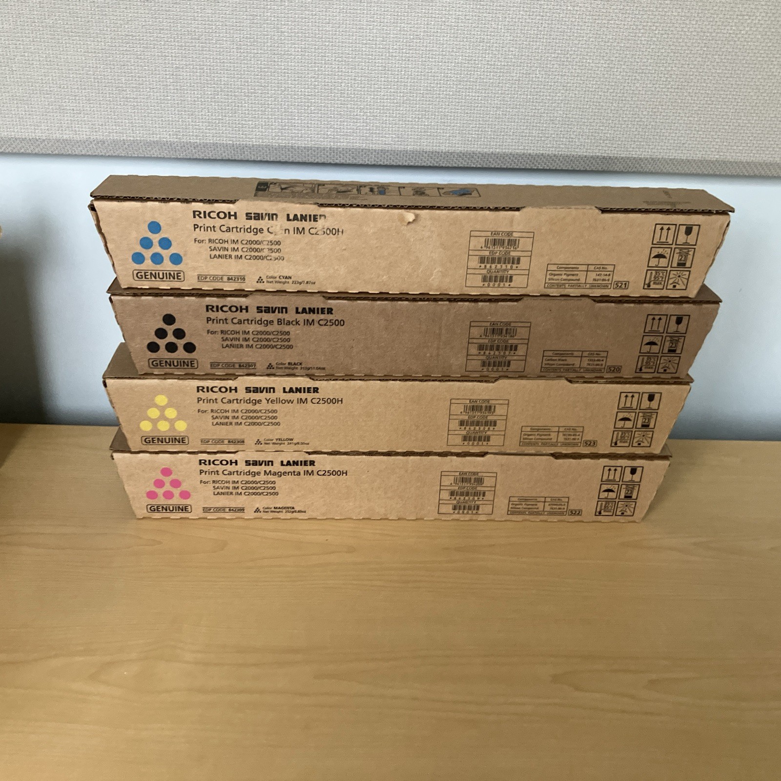Ricoh Genuine Toner Set IM C3500 - CMYK 842251 842252 842253 842254