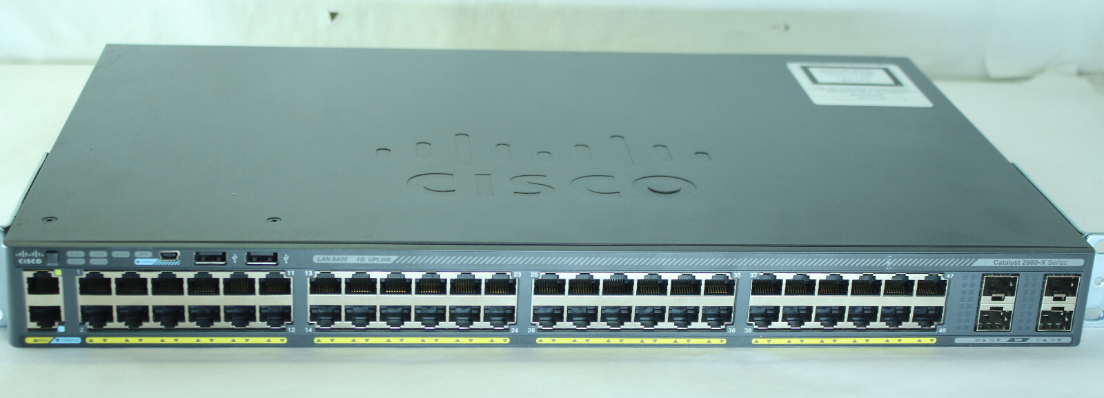 Cisco Switch 2960-X WS-C2960X-48LPS-L V02 48-Port 10/100/1000 Gigabit