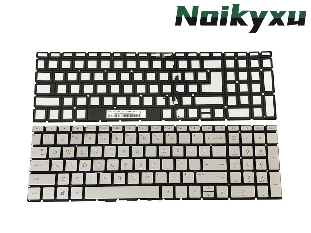 New HP 17-by0022cl 17-by0035cl 17-by0090cl 17-by3635cl Backlit Keyboard Silver