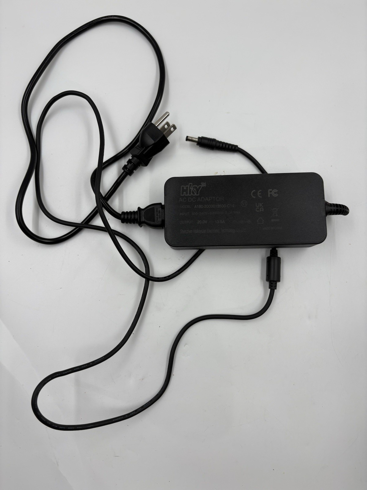 HKY 270W AC DC Power Adapter 20V 13.5A A180-2000013500-C14 Charger