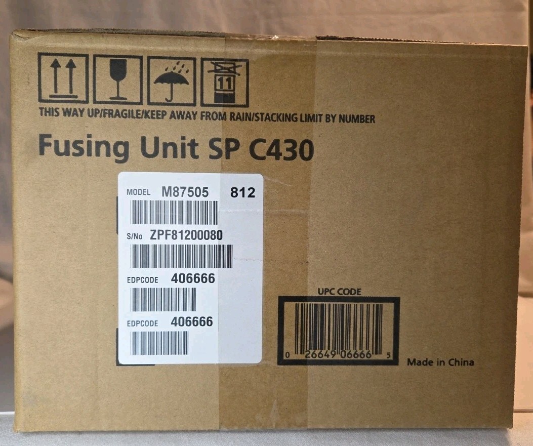 NEW OEM - RICOH 120V Fusing Unit SP C430 - M87505 406666 - Sealed Box