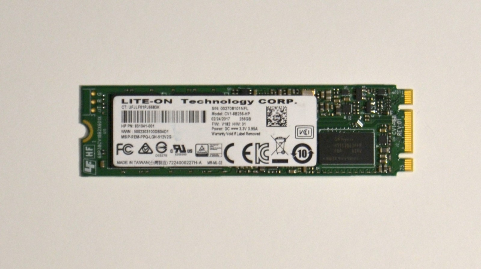 Lite-On CV1-8B256-HP 256GB M.2 2280 SATA III Internal Solid State Drive