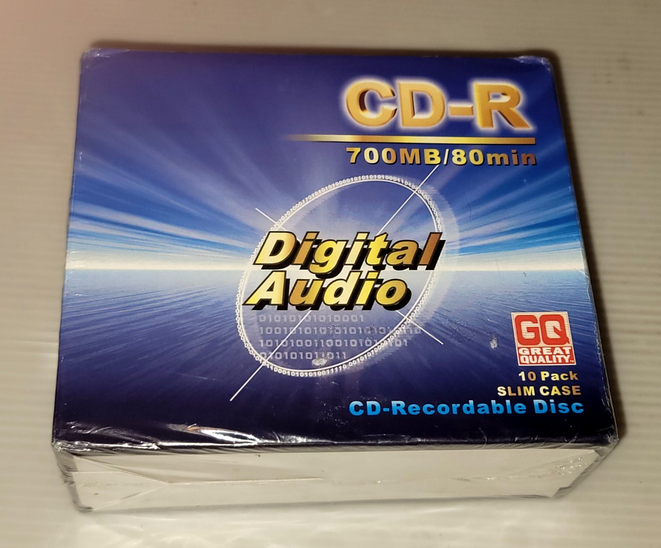 Digital Audio  CD-R 700mb/80min 10 Pack Slim Case GQ Great Quality NEW &SEALED