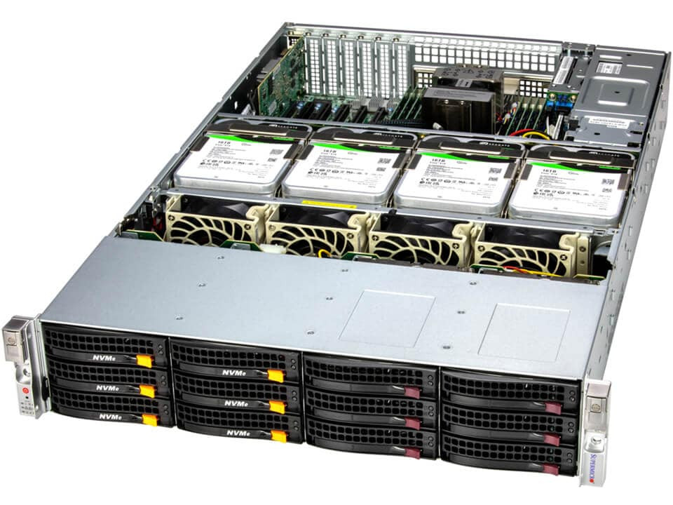 Supermicro SSG-621E-ACR16L 2U Storage Server -16Bay X13DEI-T 1600W Redundant PWS