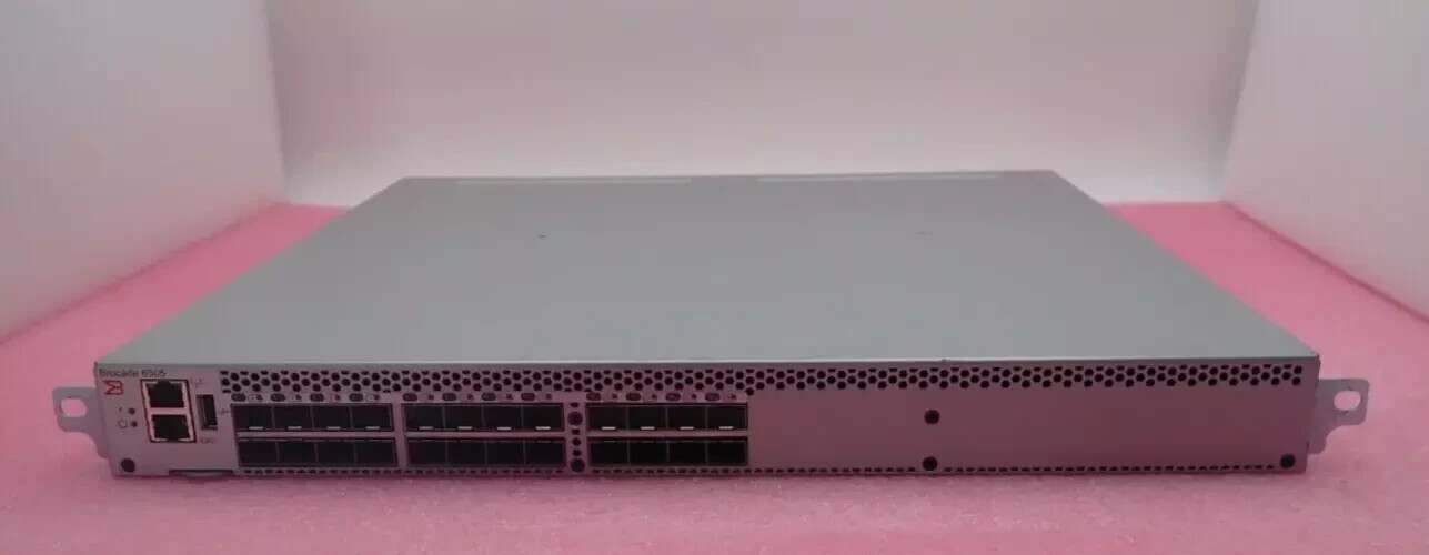 Brocade 6505 24x 16Gb SFP Port FC SAN Switch NA-6505-12-16G-MC-1R 12-Active +Lic