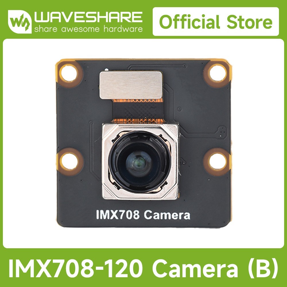 Waveshare IMX708 12MP High Resolution Autofocus Camera, 120° FOV 4608 × 2592