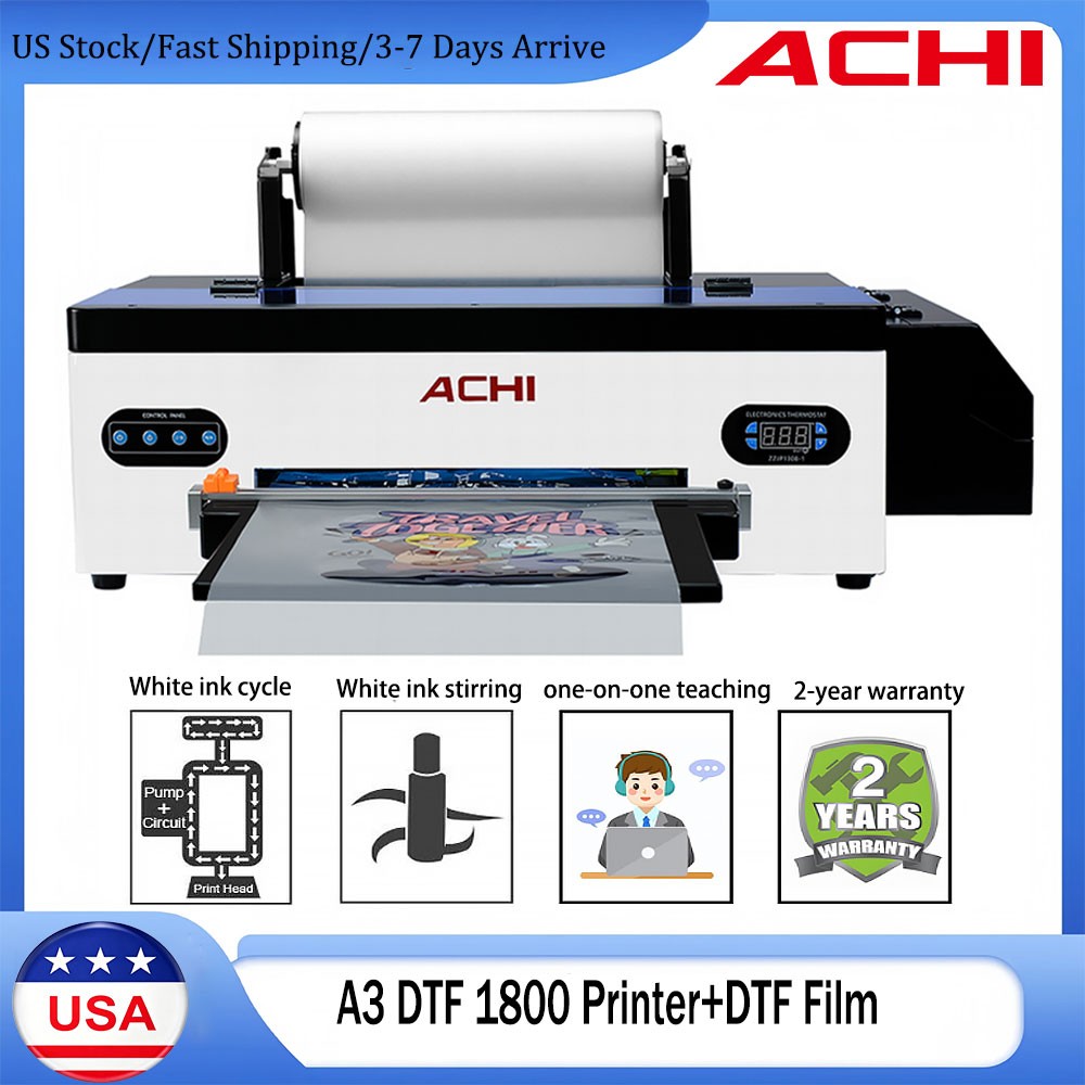 A3 DTF 1800 Printer& Film Direct to Transfer For T-shirt DIY Printing Epson head