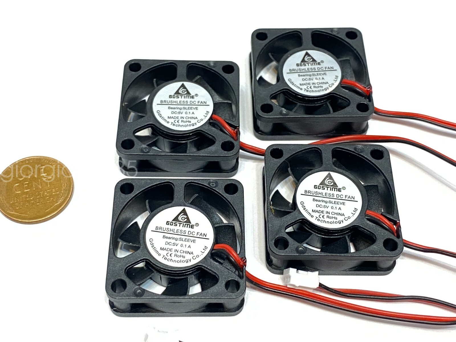 4 x  5v 3010 3cm Brushless Cooling Fan small micro 30mm Gdstime 30mm x 10mm