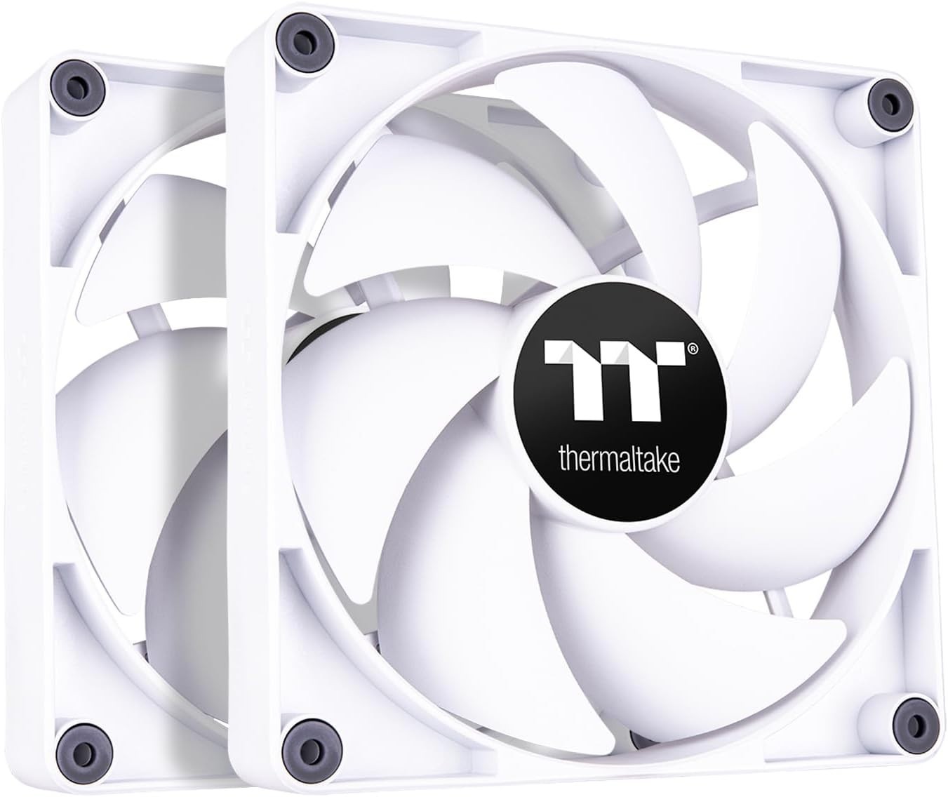 Thermaltake CT120 PC Cooling Fan White (2-Fan Pack)- CL-F151-PL12WT-A  - NEW