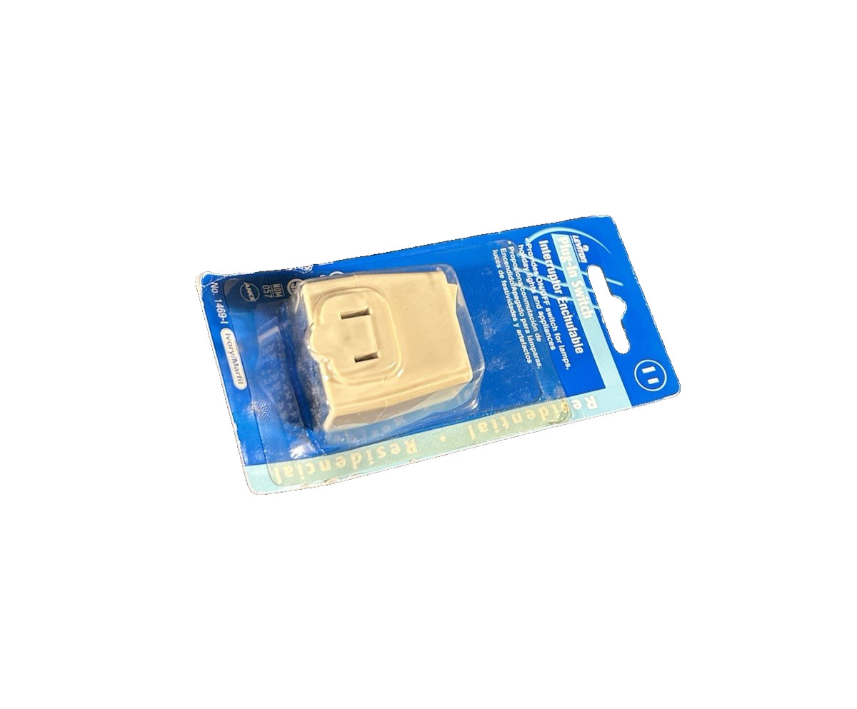 🔥2 Units ~ Leviton 1469-I Indoor Plug-In Switch Tap On/Off, 13A 125V🔥