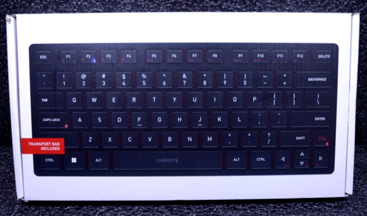 CHERRY KW 9200 Mini Wireless Slim Keyboard Black Multi-Device Bluetooth