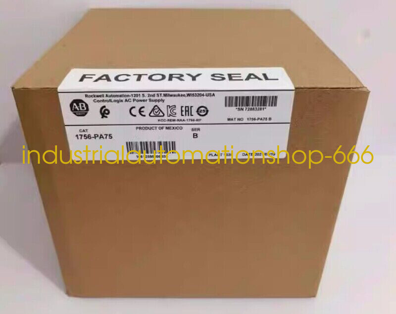 1PC NEW 1756-PA75 /B ControlLogix AC Power Supply Via DHL or FedEX