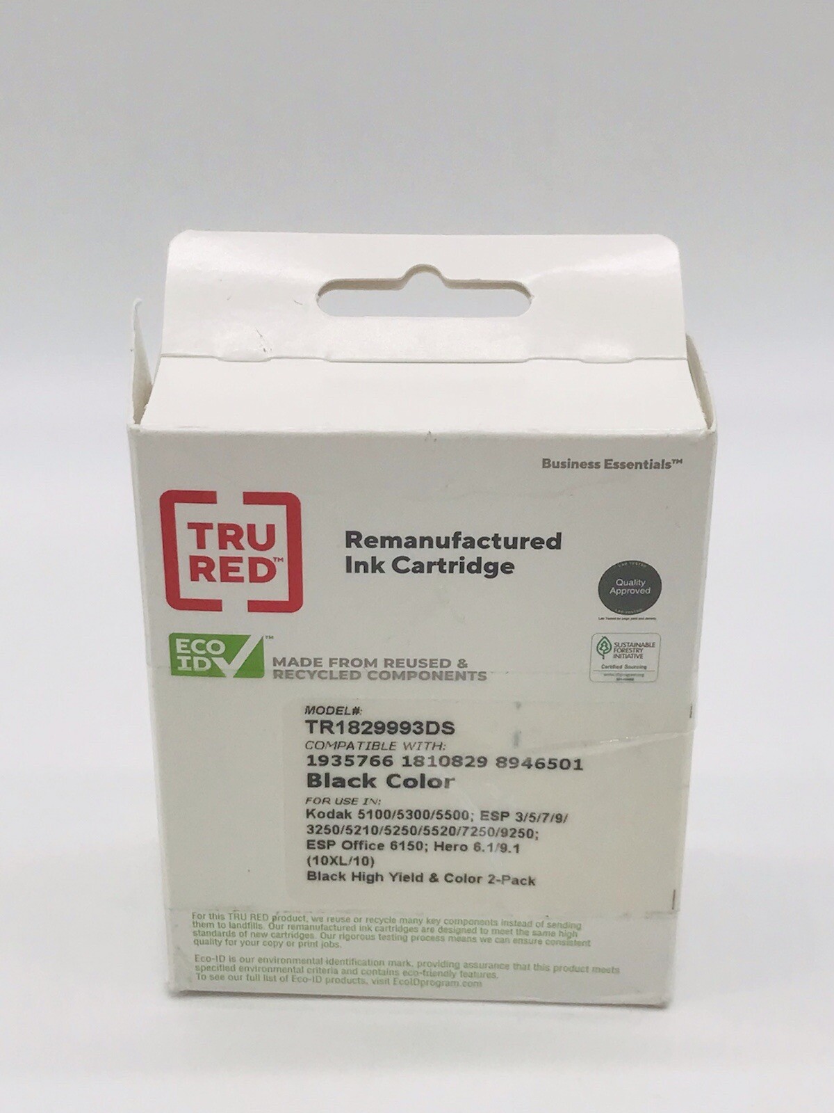 Tru Red Ink Cartrige Black color Model #: TR1829993DS , 2- Pack ..