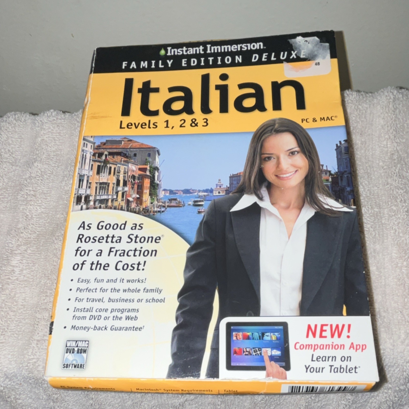 Family Edition Deluxe Italian Levels 1, 2, 3 DVD Win Mac NEW Unopened Sealed