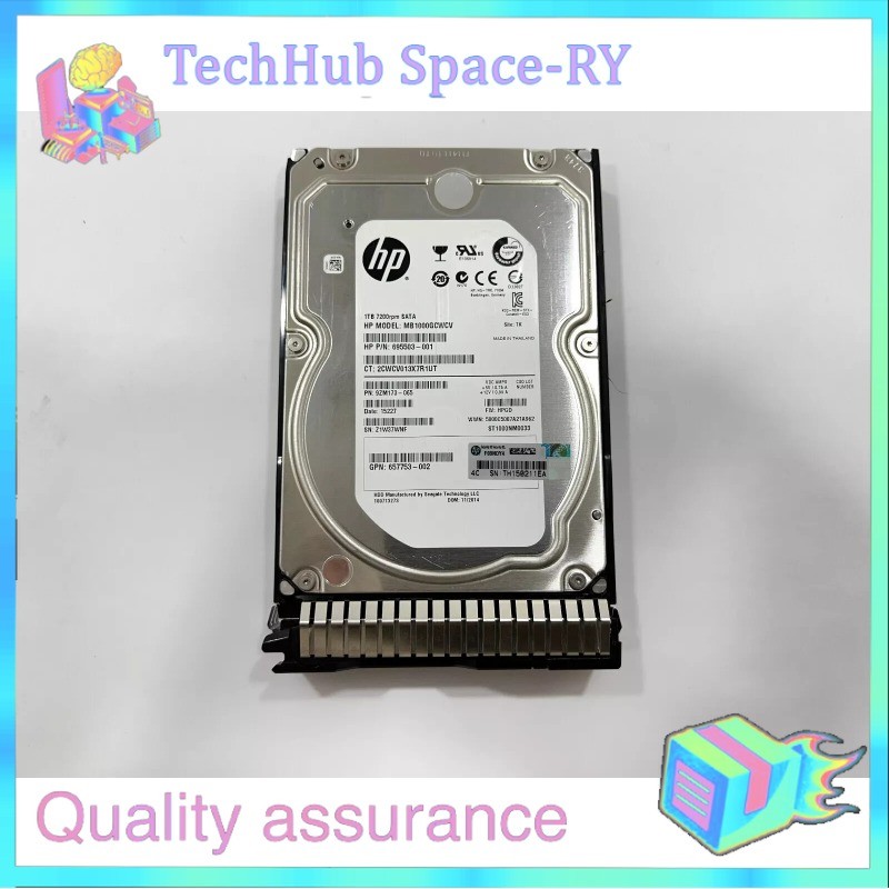 HP 657750-B21 1TB 7.2K 6G 3.5" SC SATA MDL HARD DRIVE 657739-001 862128-001