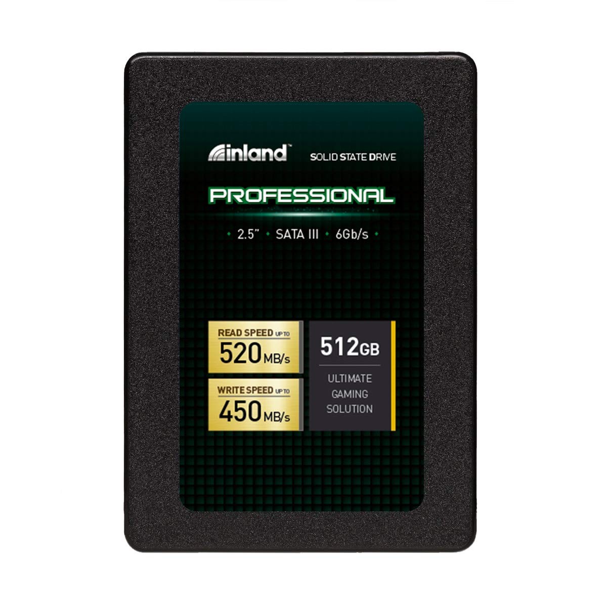 INLAND Professional 512GB SSD 3D TLC NAND SATA III 6Gb/s 2.5" 512GB,