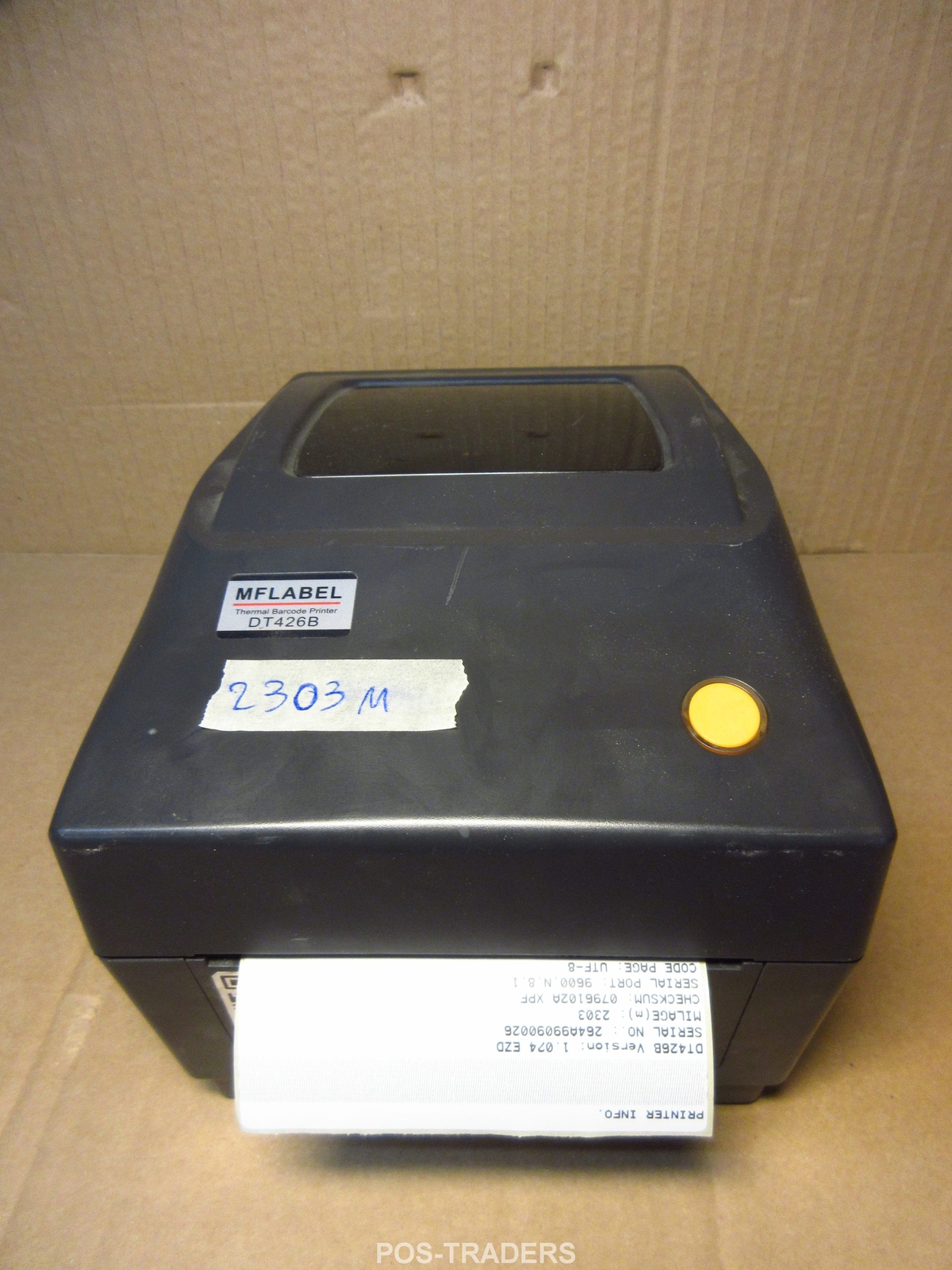 MFLABEL DT426B USB Direct Thermal Barcode 108mm Label Printer 2303 METERS + PSU