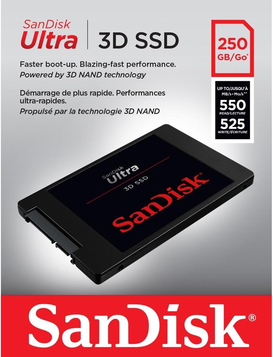 SanDisk 250GB Ultra 3D NAND SATA III SSD