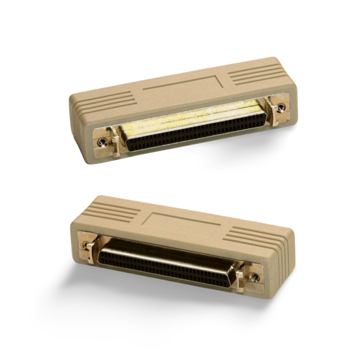 SCSI HPDB68 68 Pin Female to Female Coupler Adapter Gender Changer Ext - Beige