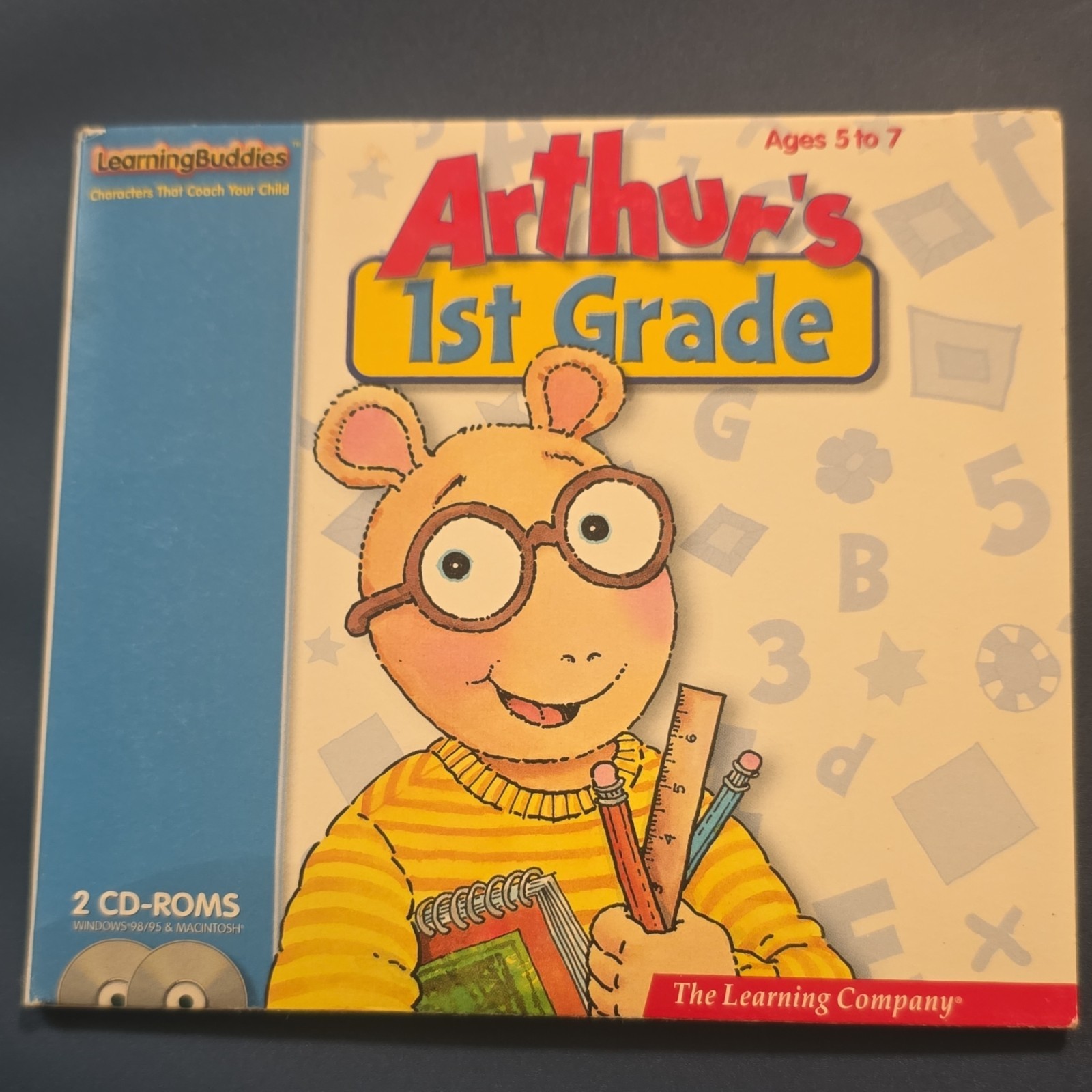 Arthur's 1st Grade 2 CD-ROM Ages 5-7 Learning  Buddies 2000 Windows/Mac