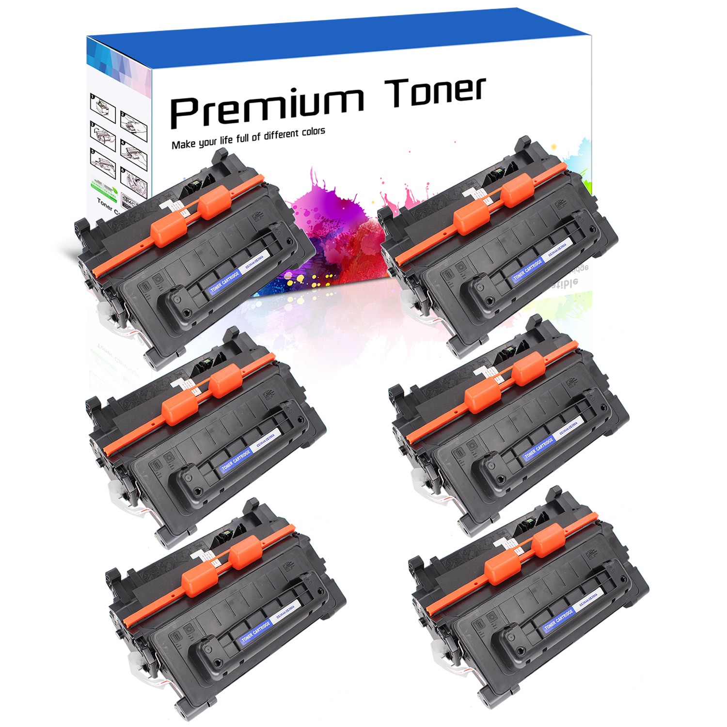 6PK CC364A 64A Toner Cartridge for HP LaserJet P4015dn P4015n P4015tn P4515n