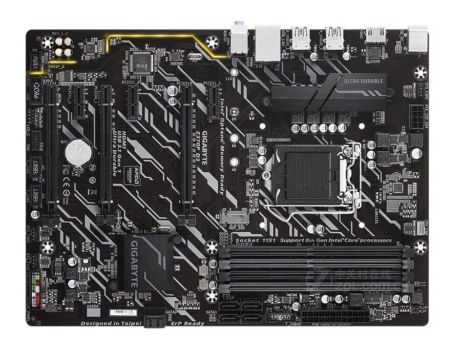 For GIGABYTE Z370P D3 motherboard Z370 LGA1151 4*DDR4 64G HDMI ATX Tested ok