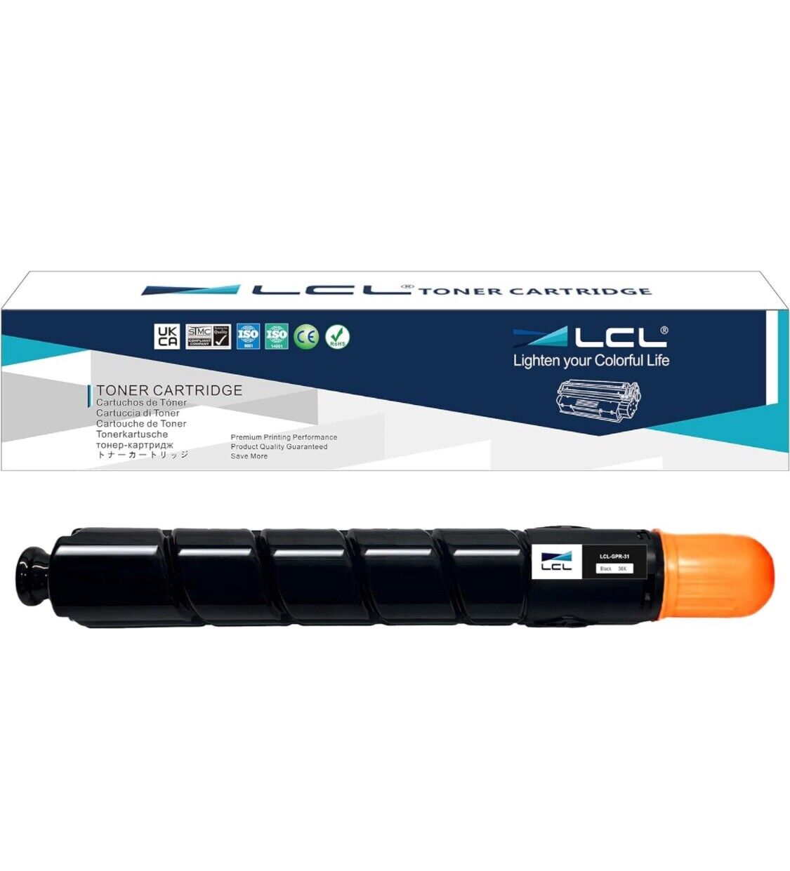 LCL Compatible Toner Cartridge Replacement for CANON GPR-31 GPR-31BK Black