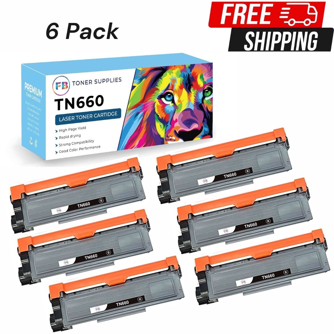 6 Pk TN660 Toner Compatible TN630 For Brother MFC-L2700DW DCP-L2540DW HL-L2320D