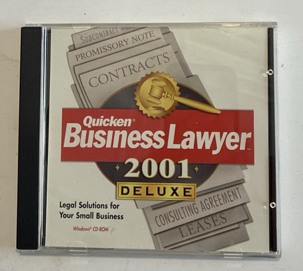 Quicken Business Lawyer 2001 Deluxe for Windows CDRom