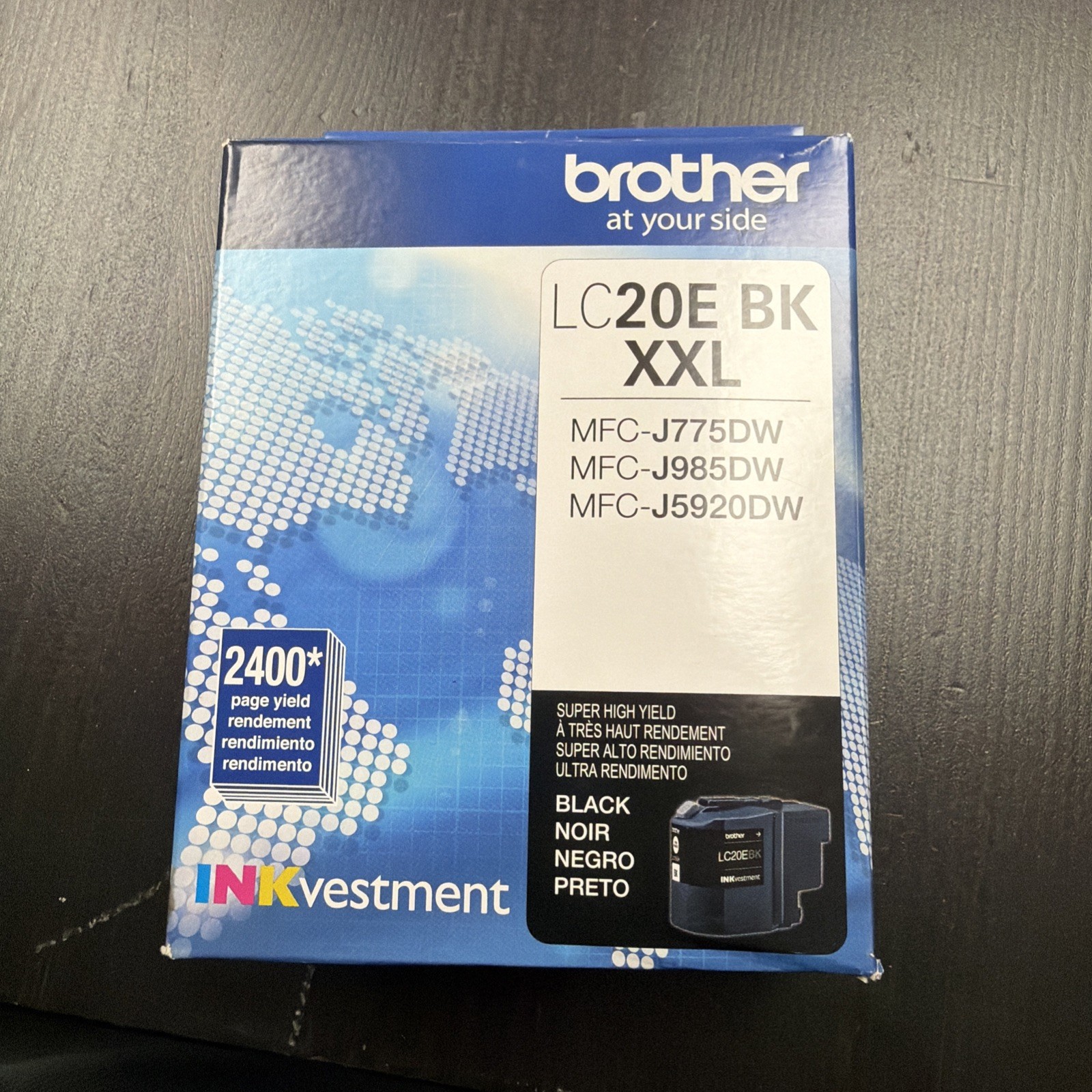 Genuine Brother LC20E BK XXL Black Ink and magenta new, 2c 2m 1y open box