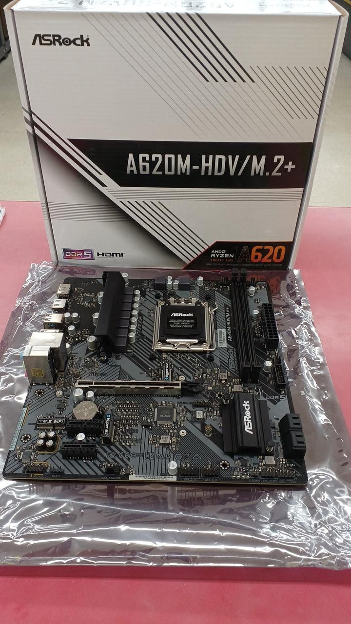 ASRock A620M HDV M.2 MicroATX Motherboard Socket AM5 DDR5 chipset