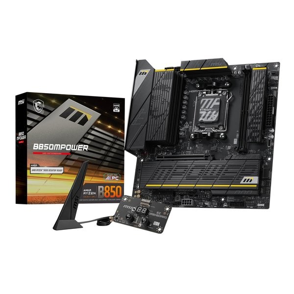 MSI B850MPOWER AMD B850 Chipset microATX Motherboard Socket AM5 DDR5 Board