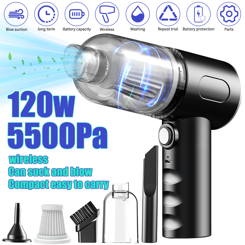 Powerful 45000RPM Cordless Electric Air Duster Hi-Pressure Computer Car Cleaning