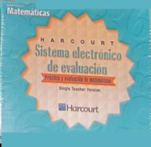 Harcourt Matematicas Sistema Electronico De Evaluacion Grado 1 PC MAC CD Spanish