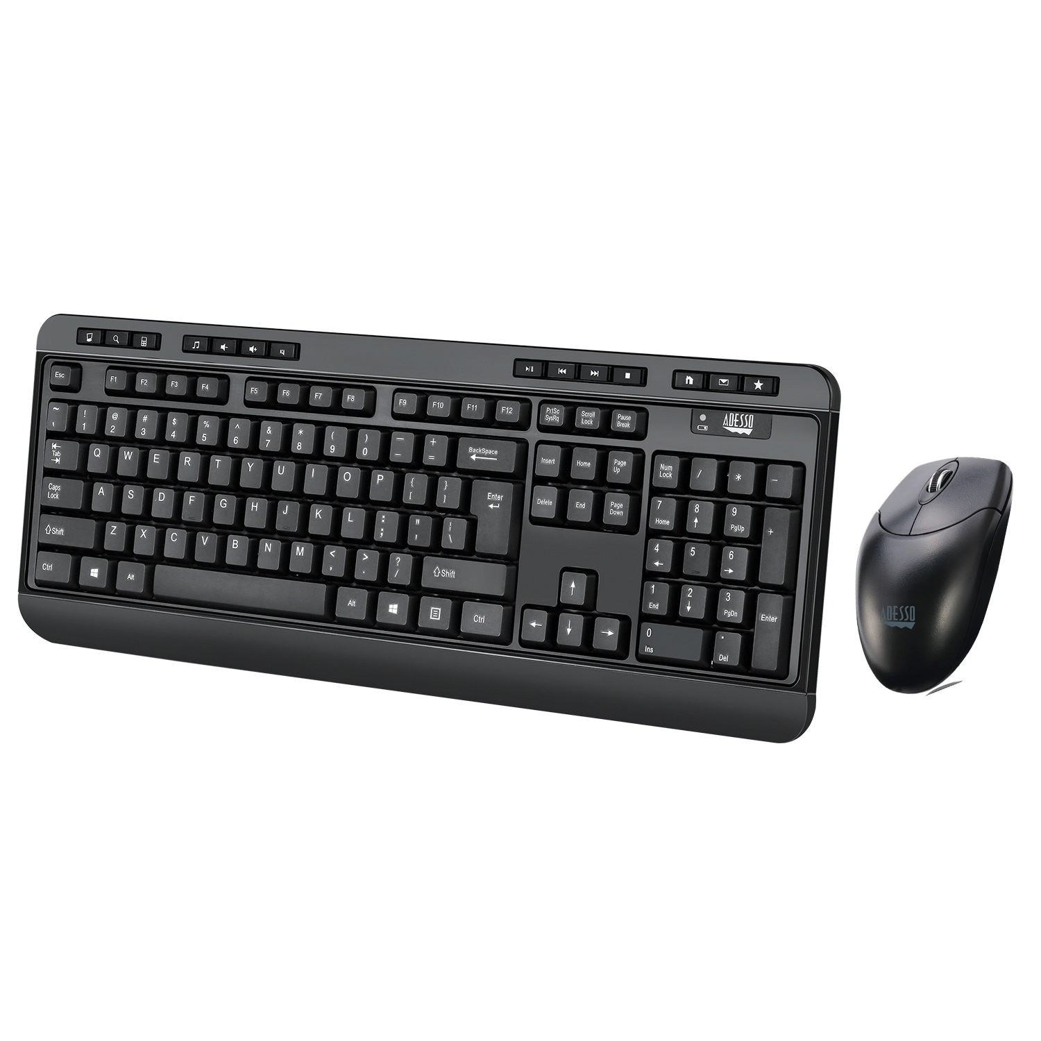EasyTouch WKB-1320CB Antimicrobial Wireless Desktop Keyboard Mouse