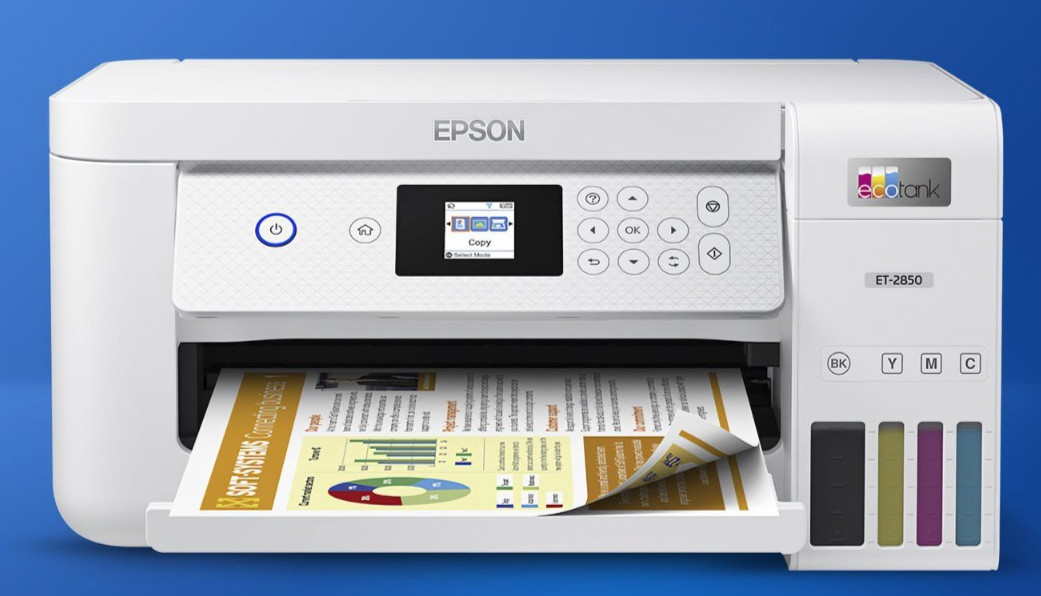 Epson EcoTank ET-2850 Wireless Color All-in-One Inkjet Printer (2760 Pages) FAIR