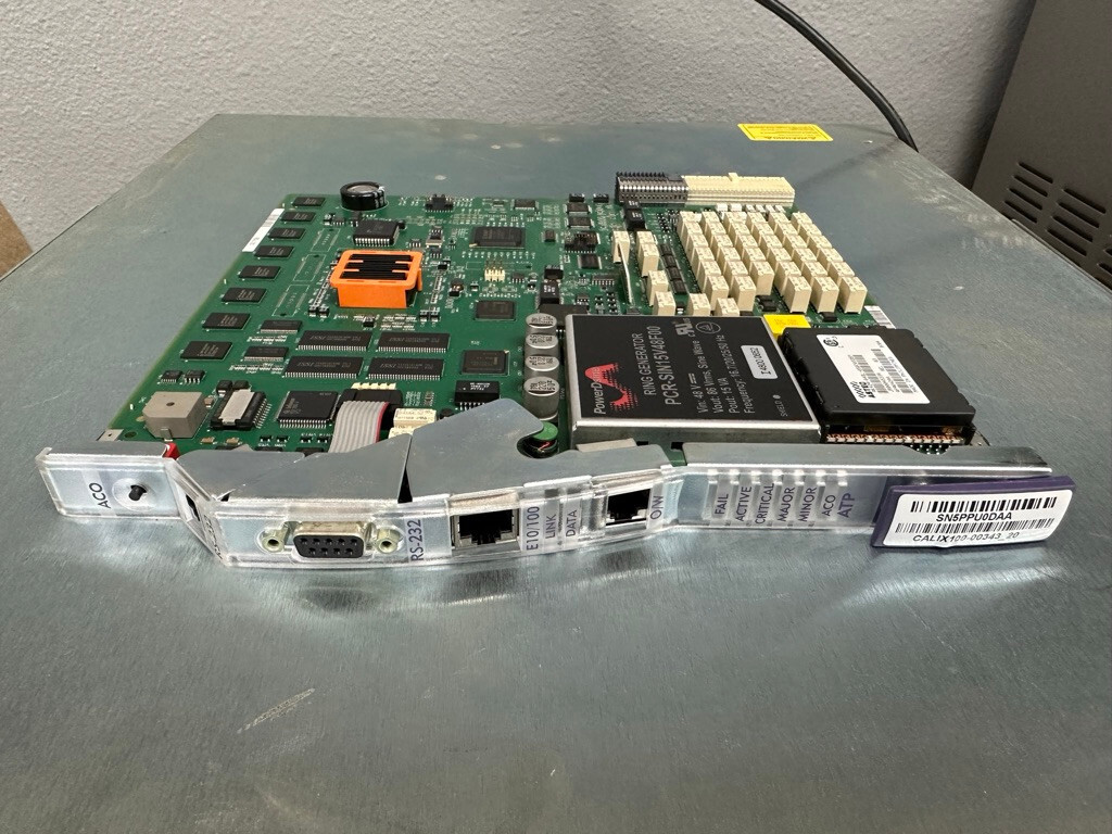 Calix C7 100-00343 Rev 22 ATP Administration and Test Processor Card