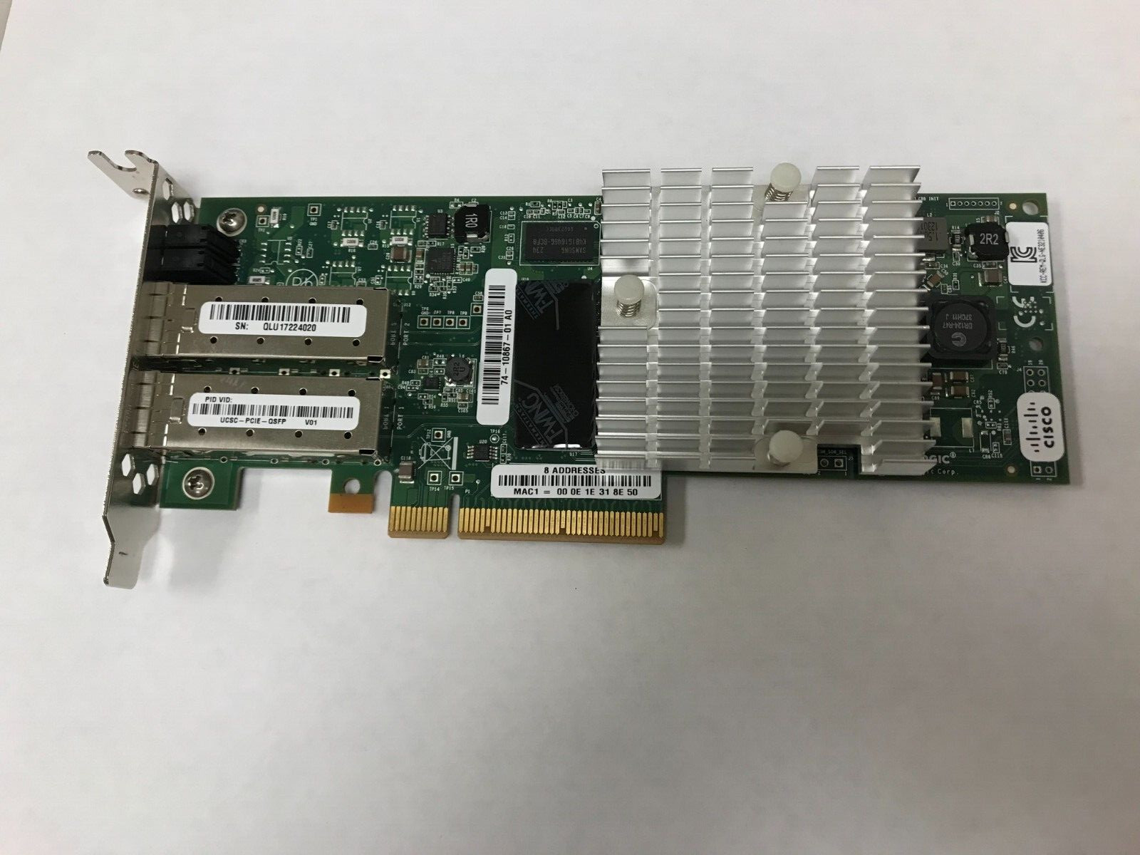 Cisco Qlogic QLE8242-CU Dual-Port 10Gbps Ethernet Network Adapter UCSC-PCIE-QSFP