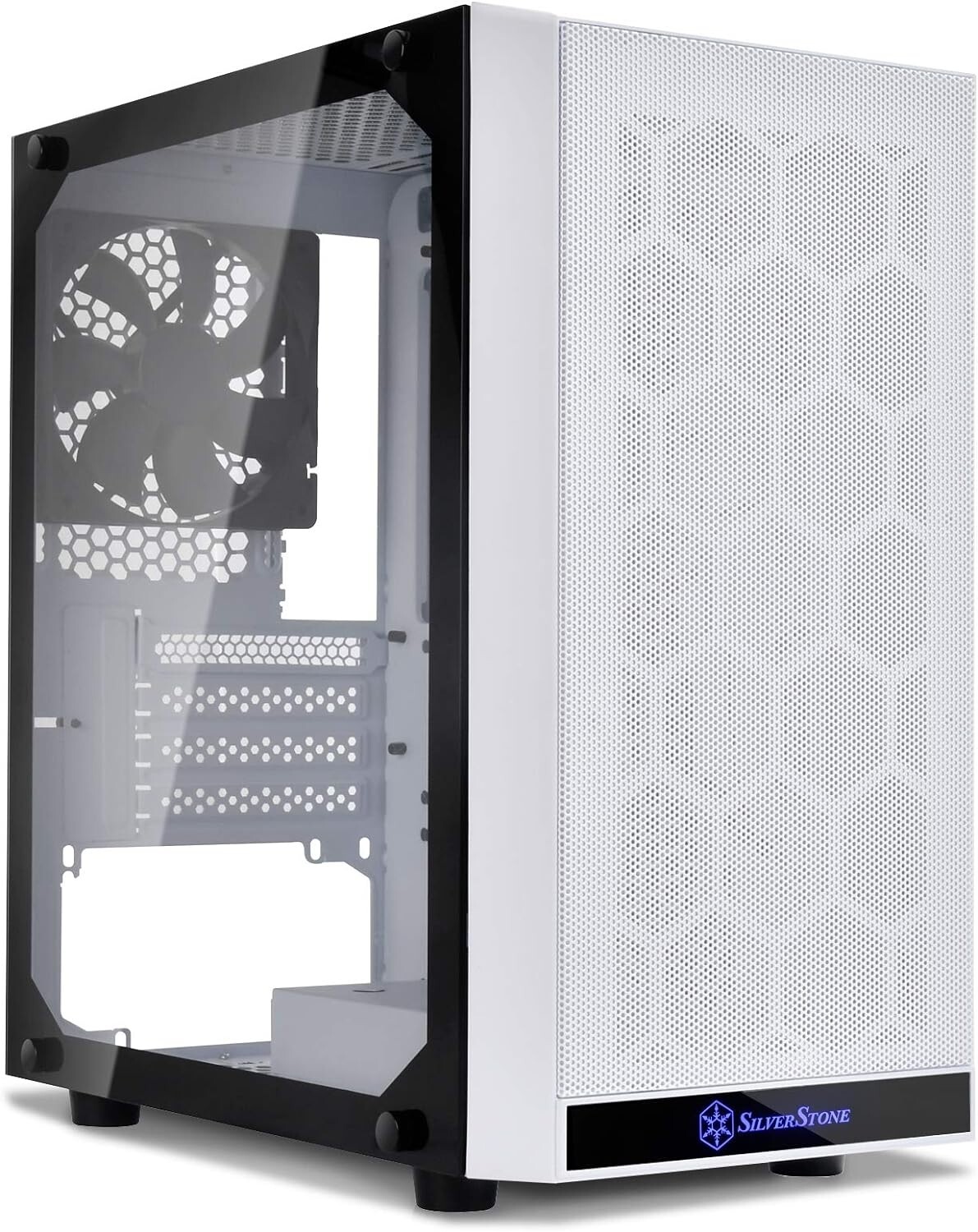 Silverstone SST-PS15W-G (White + Tempered Glass Window) Micro-ATX, Mini-DTX