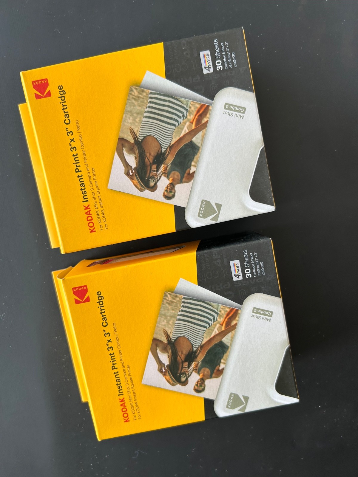2 packs of Kodak Instant Print 3"x3" Cartridge - 3 Pack (ICRG-330) New Open Box