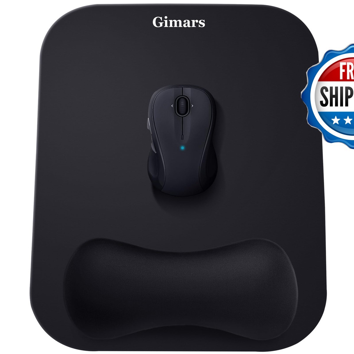 Gimars GM-1109-MD Large Memory Foam Mouse Pad Wrist Rest Nonslip Base Laptop