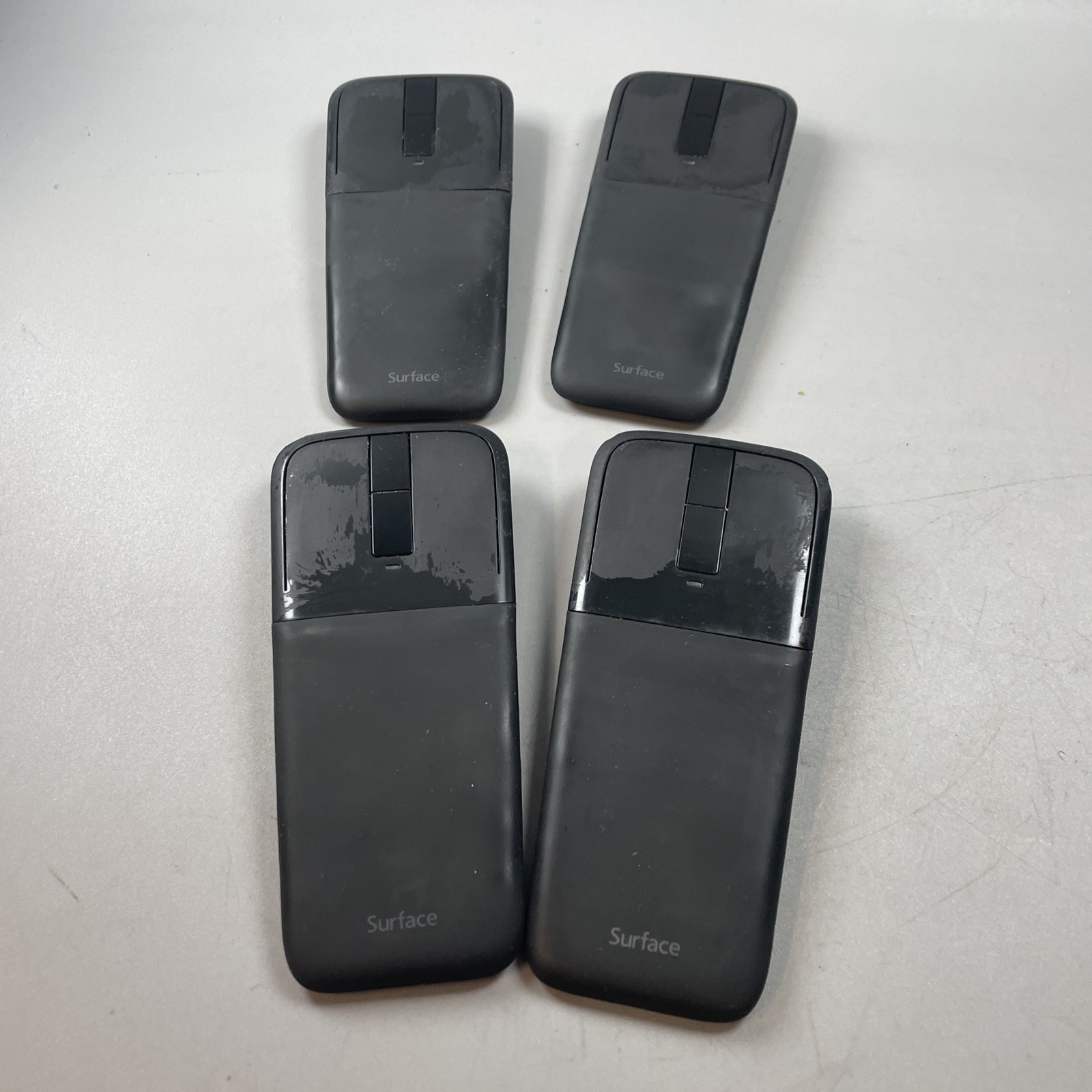 4 X Genuine Microsoft Arc Touch Mouse Surface Edition Bluetooth Black Model 1592