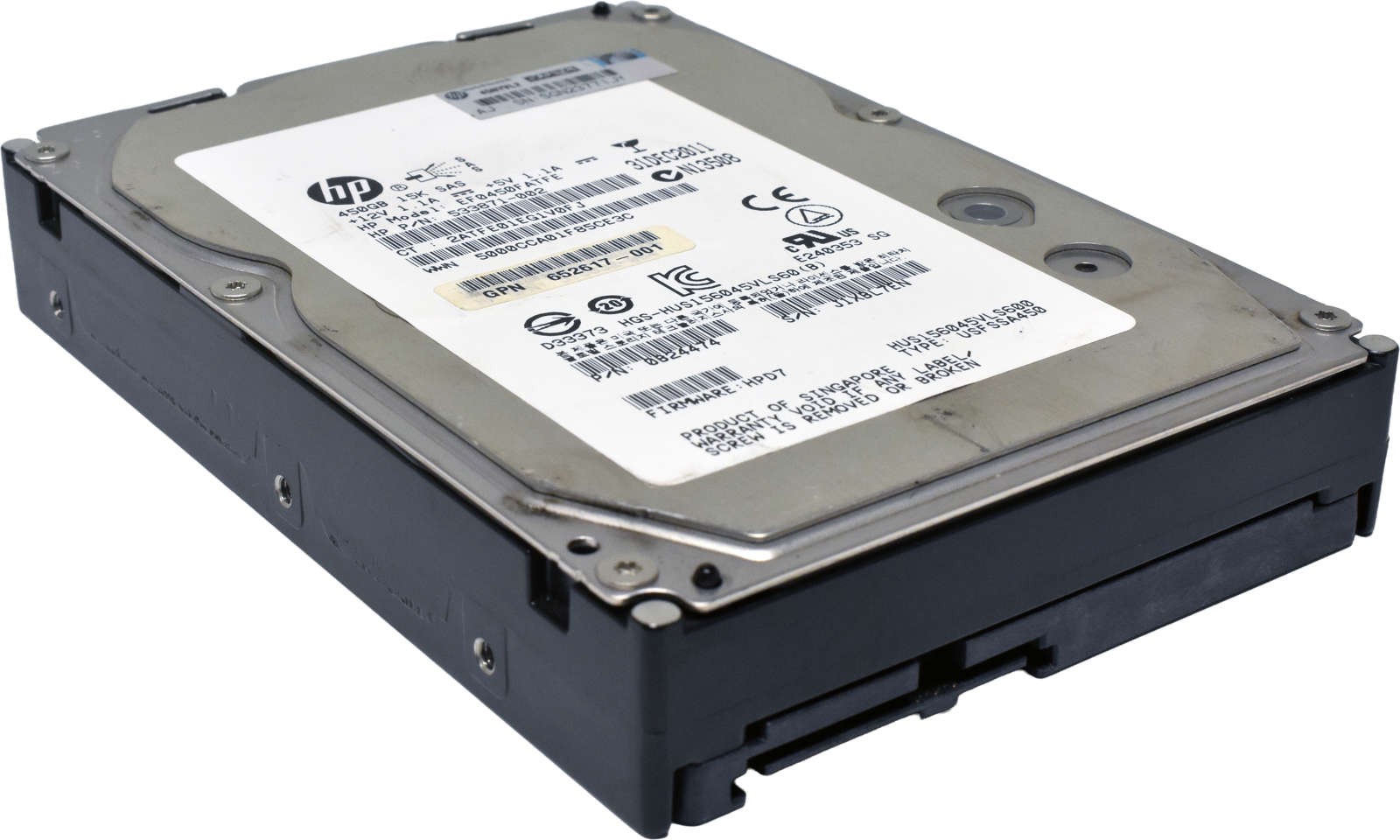HP HGST 450GB 3.5" 15K 6G SAS HDD HUS156045VLS600 533871-002