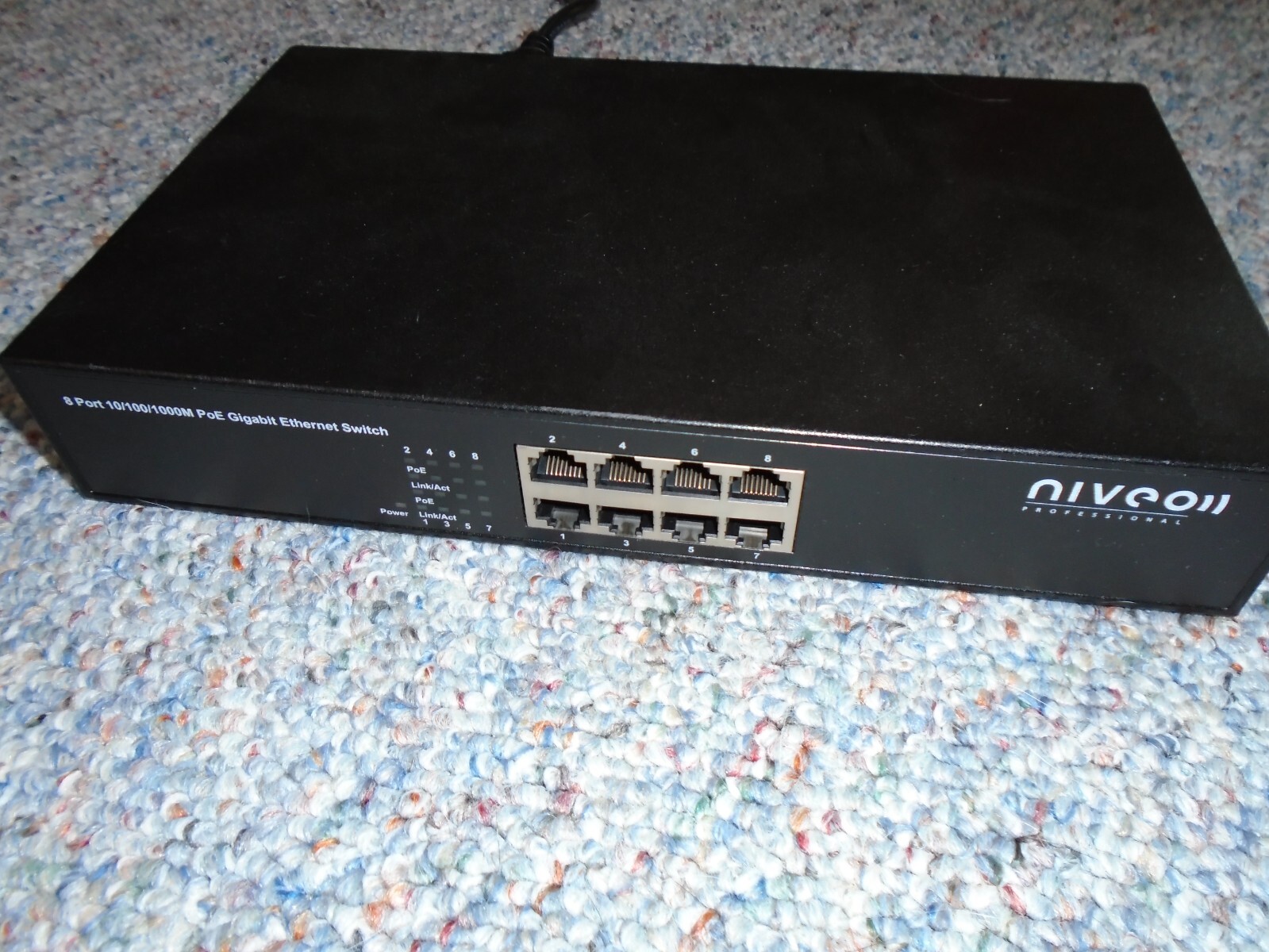 Niveo 8 Port 10/100/1000M PoE Gigabit Ethernet Switch NGSE8H 