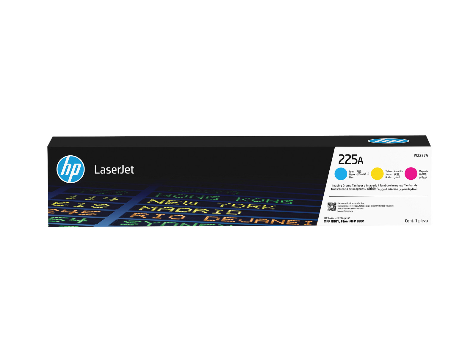 HP 225A LaserJet CYM Original Imaging Drum, 240,000 standard pages in accordance